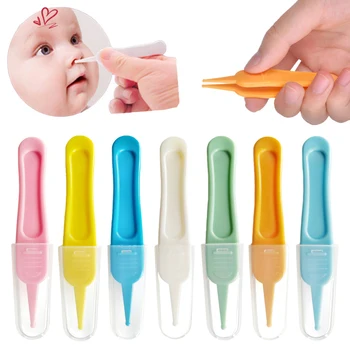 Baby Dig Booger Clip Infants Ears Nose Navel Clean Tools Kids Safety Tpincets Cleaning Nailps Toddler Nosies ertmės priežiūros reikmenys - Nuotrauka 1  