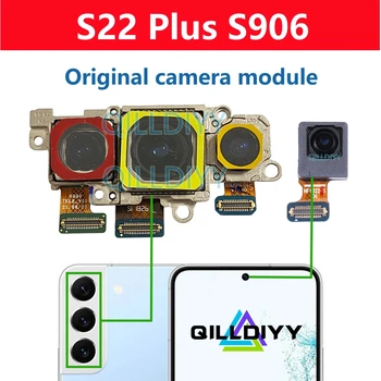 Originalas Samsung Galaxy S22 Plus 5G S906B S906 S22+ Galinė priekinė kamera Pagrindinis teleobjektyvas Asmenukių galinės kameros modulis Flex Cable - Nuotrauka 1  