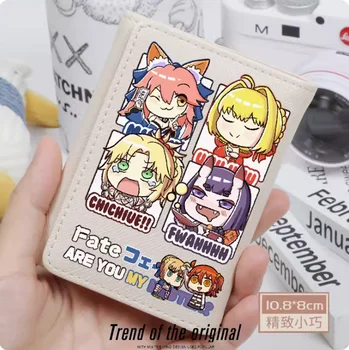 Anime Fate Grand Order Saber Fashion Wallet PU Piniginės kortelės monetos Hasp pinigų krepšys Cosplay dovana B131 - Nuotrauka 1  
