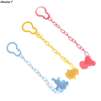1Pc Baby Suckier Clips Funny Nipple Teethers Pacifier PP Suckier Holder Chain Drop-resistant Belt 24.5cm - Nuotrauka 1  