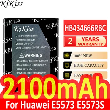 KiKiss HB434666RBC 2100mAh Baterija Huawei maršrutizatoriui E5573 E5573S E5573S-32 E5573s-320 E5573s-606 E5573s-806 Mobilusis telefonas - Nuotrauka 1  