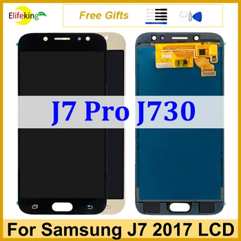 J7 LCD skirtas Samsung Galaxy J7 Pro 2017 J730 ekrano lietimui jautrus ekranas Samsung J7 2015 J700 Repalcement Digitizer surinkimo remontas - Nuotrauka 1  