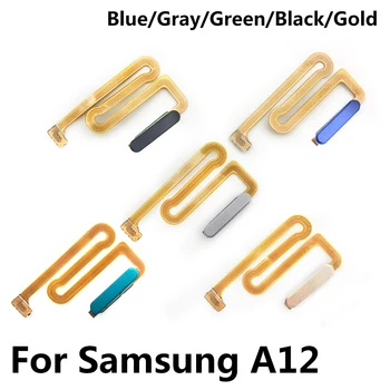 NAUJAS pirštų atspaudų skaitytuvas Samsung Galaxy A12 A125F ID Pagrindinis mygtukas Pirštų atspaudų meniu Grąžinti raktų atpažinimo jutiklį Flex kabelis - Nuotrauka 1  