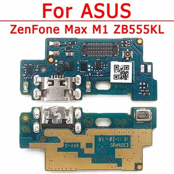 Įkrovimo prievadas ASUS ZenFone Max M1 ZB555KL USB įkrovimo plokštės PCB doko jungtis Flex kabelio keitimas Atsarginės dalys - Nuotrauka 1  