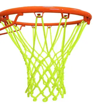 Basketball Net Heavy Duty 12 Loops Basketball Net Replacement Sports Nylon Basketball Net standartiniams vidaus ar lauko ratlankiams - Nuotrauka 1  