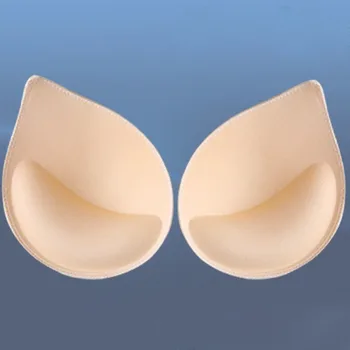 2-1Pair Spong liemenėlės pagalvėlės Bikinio krūtinės puodelis Push Up Įdėkite putplasčio pagalvėles moterims Maudymosi kostiumėlių paminkštinimas nuimamos stiprinamosios liemenėlės pagalvėlės - Nuotrauka 1  