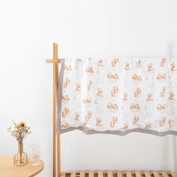 Laiminga fleita Mažesnė kaina Bambuko medvilnės antklodės kūdikiams Super minkštas plaunamas vasaros vėsus antklodės įvyniojimas kūdikiui - Nuotrauka 1  