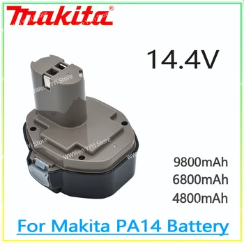 14.4V 100%Original Makita 4800mAh 6800mAh NI-CD elektrinių įrankių baterija skirta Makita PA14 1422,1420 192600-1 6281D 6280D - Nuotrauka 1  