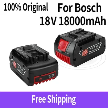 skirta 18V Bosch 18000mAh įkraunamų elektrinių įrankių baterija su LED ličio jonų keitimu BAT609, BAT609G, BAT618, BAT618G, BAT614 - Nuotrauka 1  