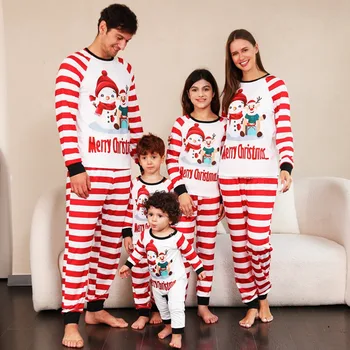 Šeimos kalėdinių pižamų komplektas Mielas ausų kombinezonas su gobtuvu Miego drabužiai Mama Dukra Tėtis Sūnus Kūdikis Derantys drabužiai Pižama - Nuotrauka 1  