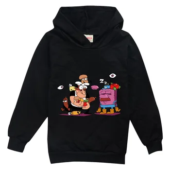 Žaidimas Pica Bokštas Džemperis su gobtuvu vaikams Grafiniai džemperiai Baby Boys Viršutiniai drabužiai ilgomis rankovėmis Mažylių mergaičių paltai Vaikų laisvalaikio gatvės drabužiai - Nuotrauka 1  