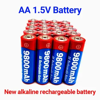 2021 New2 ~ 20 teile/los Marke AA Akku 9800mah 1,5 V Neue Alkalischer Batery für Led Licht spielzeug Mp3 - Nuotrauka 1  