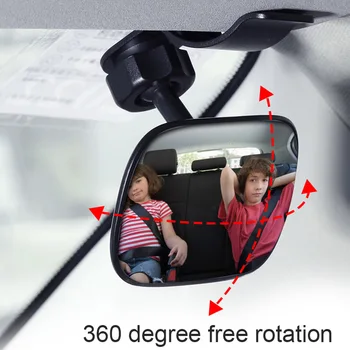 Kūdikio automobilio veidrodėlis Animacinis filmas Automobilio atlošo sėdynė Galinis vaizdas Nukreiptas į galvos atramos laikiklį Vaikas Vaikai Kūdikių saugos monitoriaus priedai - Nuotrauka 1  