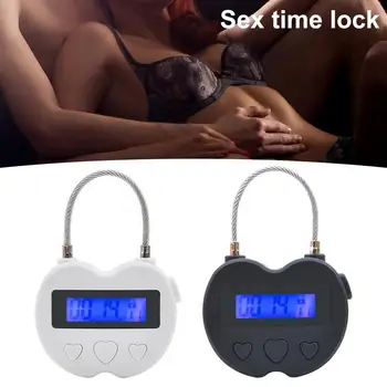 BDSM laiko užraktas Patvarus beraktis meilės širdies formos daugiafunkcis išmanusis laiko užraktas namams Smart Time Lock elektroninės spynos - Nuotrauka 1  