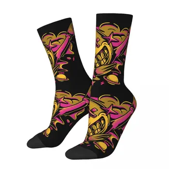 Crazy Sock for Men Arcade Funky Hip Hop Harajuku Friday Night Funkin Singing Rappping Game Happy Seamless Pattern Boys Crew Sock - Nuotrauka 1  