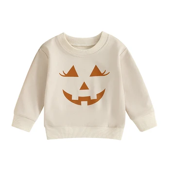 Baby Girl Boy Halloween Drabužiai Baby My First Halloween Pumpkin Romper Sweatsuit Apranga - Nuotrauka 1  