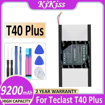 KiKiss baterija T40Plus 9200mAh Teclast T40 Plus/Pro T40Pro planšetinio kompiuterio baterija 5 laido kištukas nešiojamas kompiuteris Bateria - Nuotrauka 1  