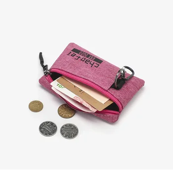 Nauja monetų piniginė Oksfordo audinio paprastas monetų krepšys nešiojamas maža piniginė vandeniui atsparus vyras ir moteris keičia mažą kortelių maišelį - Nuotrauka 2  