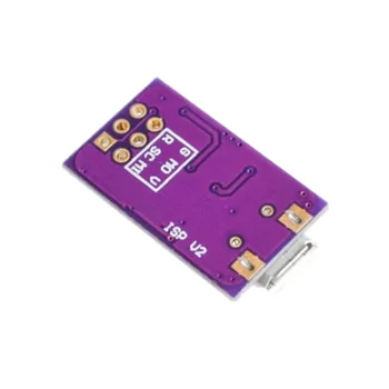 Micro USB Tiny AVR ISP 5V ATtiny44 USBTinyISP programuotojas skirtas Arduino įkrovos įkrovikliui - Nuotrauka 2  