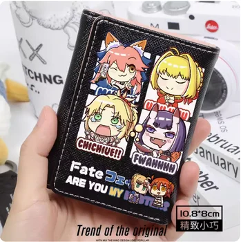 Anime Fate Grand Order Saber Fashion Wallet PU Piniginės kortelės monetos Hasp pinigų krepšys Cosplay dovana B131 - Nuotrauka 2  