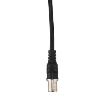 2X BNC vyriškas ir moteriškas kištukas CCTV prailginimo koaksialinės linijos kabelis 3.3Ft ilgas juodas - Nuotrauka 2  