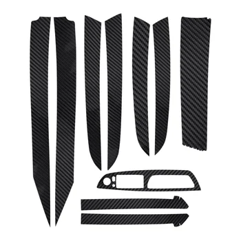 22PCS Automobilio salonas Dekoratyvinis lipdukas 5D blizgus anglies pluošto apdaila Stilingas gerai apsauginis bmw X5 E70 2007-2013 - Nuotrauka 2  