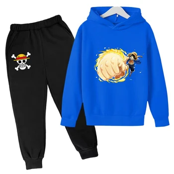 Kids Hoodie One Piece Print Boys Girls Toddler Casual Top Coat + Pants 2P Pullover Sweat Sunshine Hip Hop Sports Funny Suit - Nuotrauka 2  