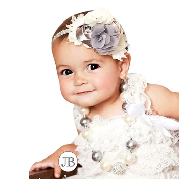 1 PCS gražios rankų darbo šifono gėlės baby girls elastinė plaukų juosta madingas kūdikių galvos apdangalas drabužių papuošalai vaikams - Nuotrauka 2  