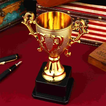 Trofėjų trofėjų apdovanojimas Plastikinis auksas Vaikų apdovanojimai Taurė Mini taurių laimėtojas Vaikų apdovanojimas Juokingi trofėjų medaliai Futbolo žaislas Auksinis - Nuotrauka 2  