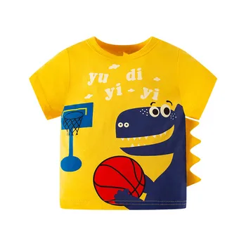 SAILEROAD 2022 Tops Toddler Medvilniniai vasaros marškinėliai Animacinis filmas trumpomis rankovėmis Ryklio marškinėliai Kids Tee Boys Vaikų drabužiai - Nuotrauka 2  