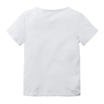2-7years/2020 Vasaros apranga Vaikiški drabužiai Korėjietiškai madingi medvilniniai marškinėliai trumpomis rankovėmis vaikiškiems drabužiams Mažylių viršūnės BC1496 - Nuotrauka 2  