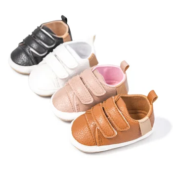 0-1 metų berniukas mergaitės batai laisvalaikio neslydimo guminiai pado vaikščiojimo batai apsaugos apsauga kūdikis mažylis vaikščiojimo bateliai - Nuotrauka 2  