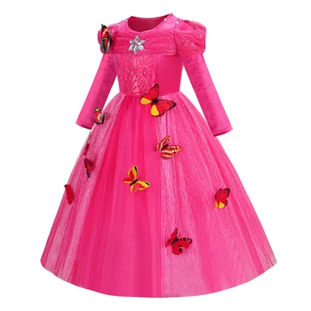 Merginos Aurora Princesė Cosplay suknelė Helovino vakarėlis Išgalvotas drugelis Pelenės kostiumas Vaikai Karnavalo apranga Drabužiai Vaikai - Nuotrauka 2  