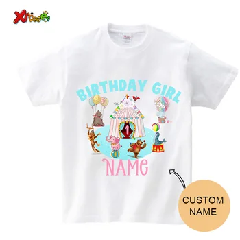 family marškinėlių komplektas mergaitės gimtadieniui Deranti apranga Karnavalas Gimtadienio marškinėliai Pasirinktinis pavadinimas Marškinėliai Kūdikių cirkas Gimtadienis Berniukas Trišakiai - Nuotrauka 2  