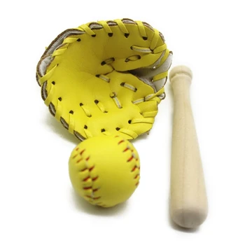 Beisbolo softbolo 3 dalių sportinio laisvalaikio reikmenys beisbolo rekvizitai berniukams mergaitėms - Nuotrauka 2  